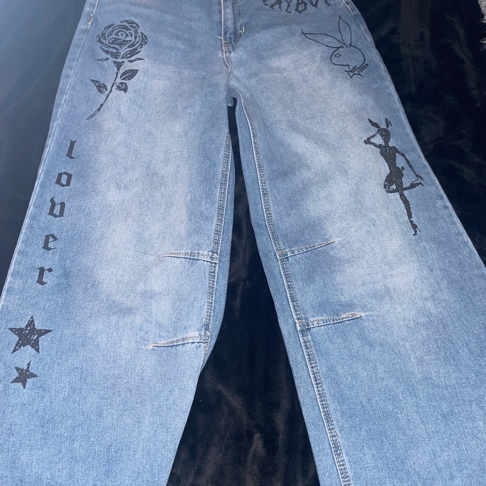 PLAYBOY Blue Straight Leg Jeans